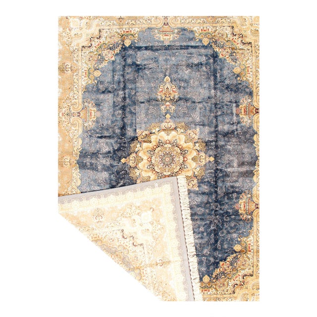 Traditional Pasargad DC Exquisite Design Paris Palace Fine Power Loom V.Silk Rug For Sale - Image 3 of 3