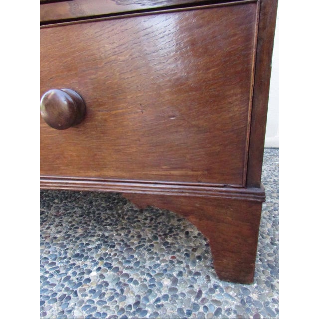 Antique English Oak Chest of Drawers For Sale - Image 13 of 18