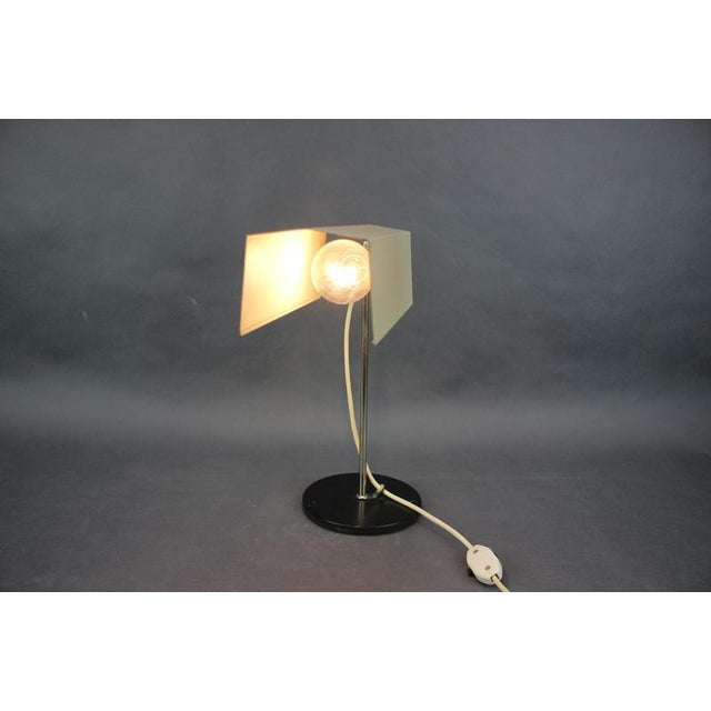 German Minimalist Bauhaus Chrome Table Lamp, 1970s For Sale - Image 9 of 11