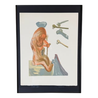 1960s Salvador Dali Divine Comedy Hell Canto 20 Decomposition Framed For Sale