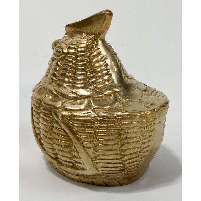 Vintage Brass Chicken Hen Paper Weight For Sale In Kansas City - Image 6 of 7