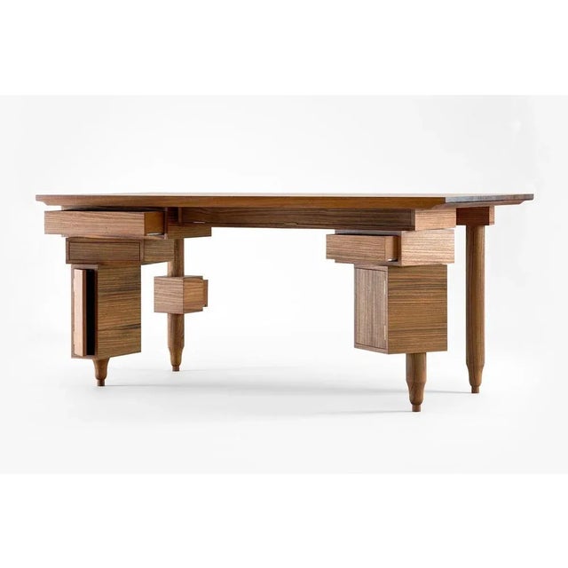 Le bureau de paolo desk by secondome edizioni designer: sam baron. Dimensions: d 80 x w 175 x h 75 cm. Materials: marine...