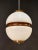1970s Mid-Century Italian Lattimio Glass and Brown Enamelled Aluminum Chandelier, 1970s For Sale - Image 5 of 13