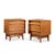 Mid-Century Modern Young Manufacturing Mid Century Walnut Curved Front Nightstands - Pair For Sale - Image 3 of 11