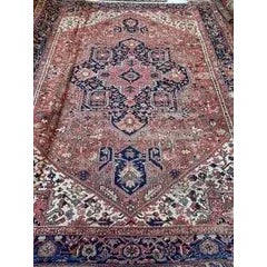 1930s Antique Heriz Carpet - 9.10 X 13.4 For Sale - Image 5 of 6
