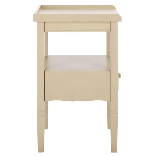 Araminta 1 Drawer Accent Table in Sand For Sale - Image 9 of 10