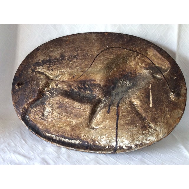 Late 19th Century Antique Metal Plaque of a Lion, Home or Garden, Architectural For Sale - Image 5 of 5