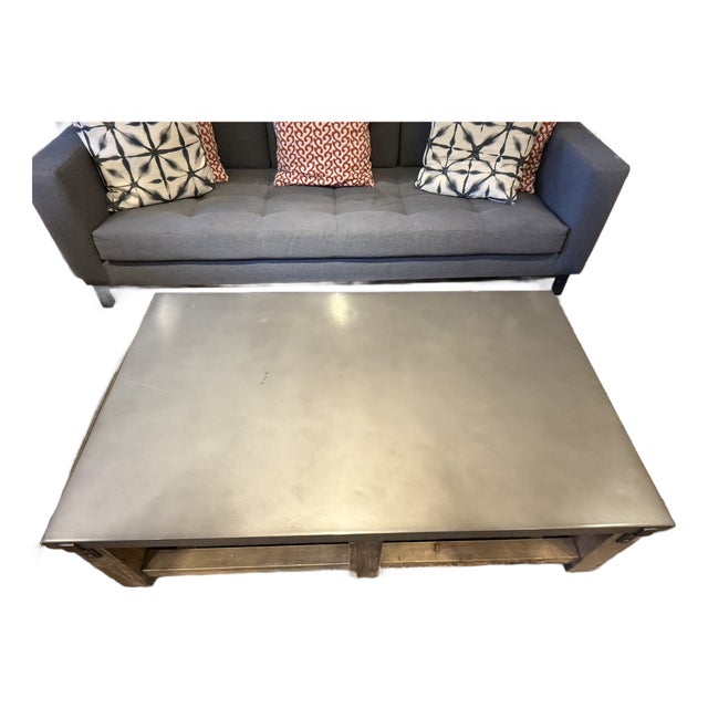 Rustic Rectangular Coffee Table For Sale