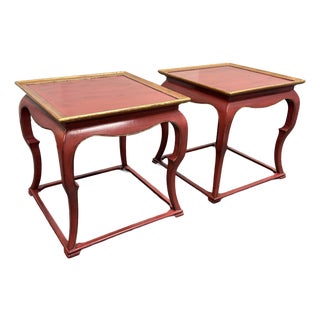 Burton Ching Ltd. 19th Century Inspired Chinoiserie Accent Tables, Pair For Sale