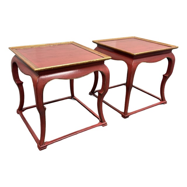 Burton Ching Ltd. 19th Century Inspired Chinoiserie Accent Tables, Pair For Sale