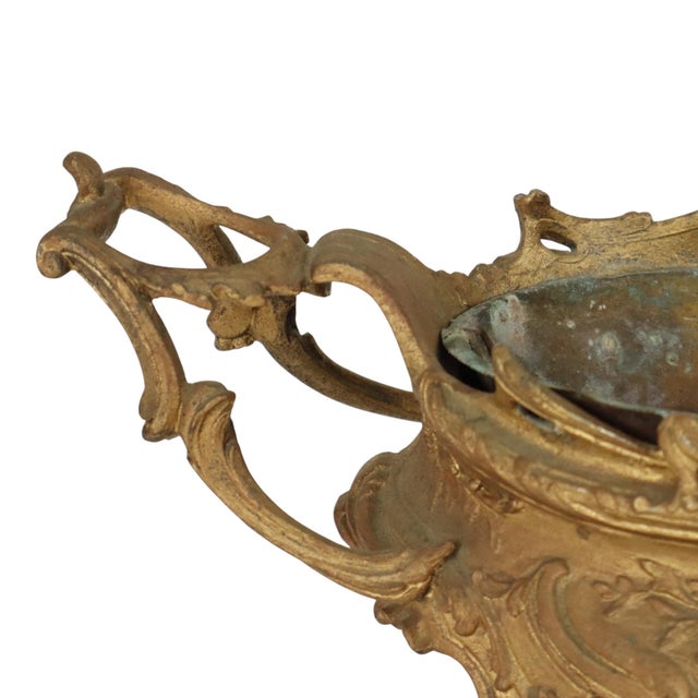 Early 20th Century Rococo-Style Gilt Jardinière Flower Planter For Sale - Image 6 of 18