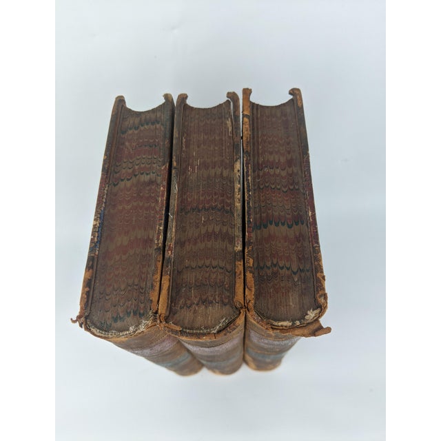Antique 1874 Elizabeth Barrett Browning Poems – Complete 3-Volume Leather-Bound Set For Sale - Image 10 of 18