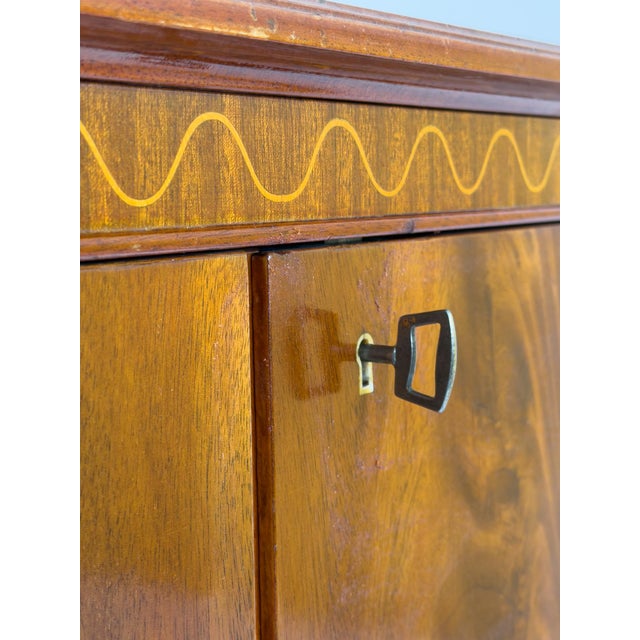 Swedish Modern Sideboard in Pyramid Mahogany, 1940s For Sale - Image 6 of 14