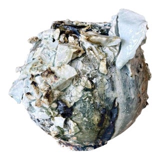 Contemporary Ceramic Moon Jar by Akiko Hirai For Sale