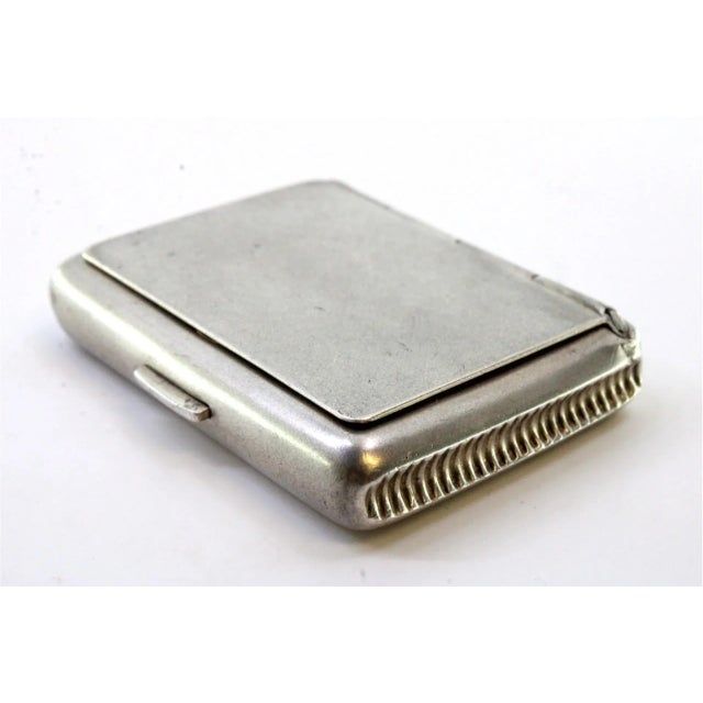 Silver Matchbox with Opening Spring, in Very Good conditions. Designed 1890 to 1919 This piece has an attribution mark, I...