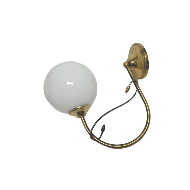 Metal Vintage Art Deco Wall Lamp, Poland, 1950s For Sale - Image 7 of 11
