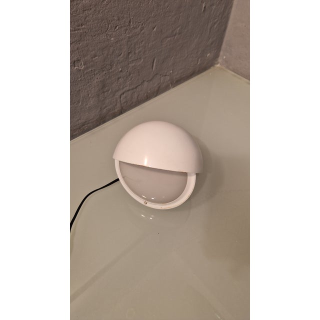 White Vintage Palpebra Table Lamp by Ico Parisi for Lamperti, 1960s For Sale - Image 8 of 12