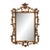 Vintage Rococo Carved and Gilded Wooden Wall Mirror For Sale