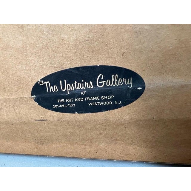 Heavy Impasto Oil on Board of Harbor Scene For Sale - Image 9 of 12