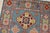 Kazak Runner 2’8” X 9’8” Blue Wool Tribal Hand-Knotted Oriental Rug For Sale In Philadelphia - Image 6 of 12