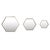 Contemporary Italian Small Hexagonal Cassiopeia Wall Mirror in Burnished Metal For Sale - Image 3 of 5