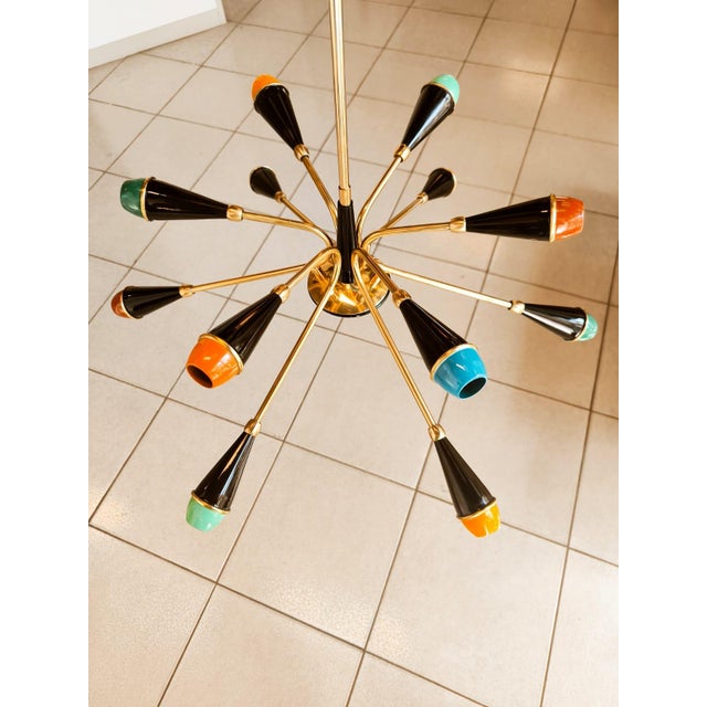 Mid-Century Sputnik 6-Light Ceiling Pendant For Sale - Image 16 of 18