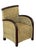 A fine French child's lounge chair or armchair featuring a solid wood frame with hand-braided rattan or seagrass panels....