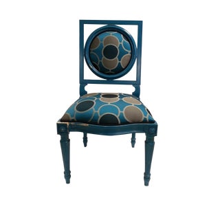 French Laquer Painted Side Chair For Sale