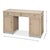 Reeded Pine Pedestal Desk in Stone Grey For Sale - Image 11 of 11