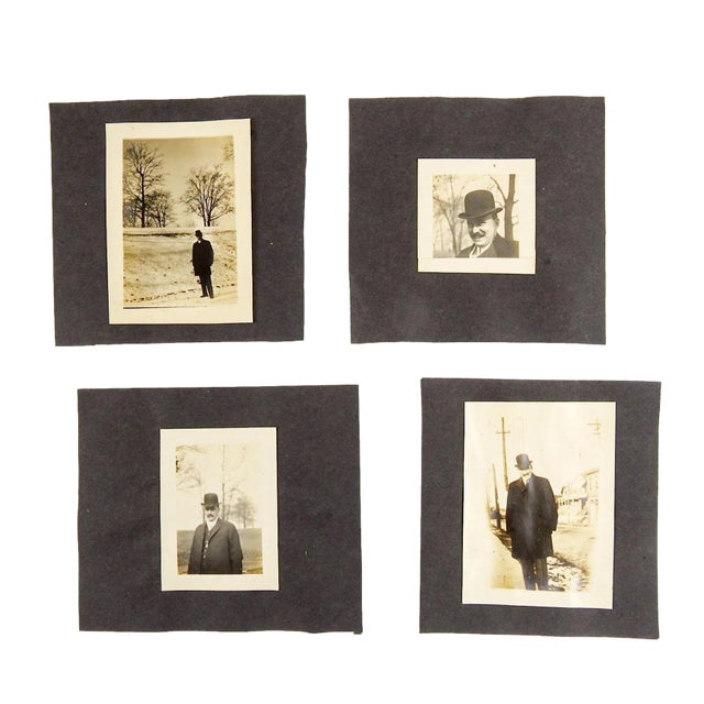 Early 20th Century A Man & His Hat Photographs - Set of 10 For Sale