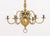 Brass Dutch Style Six Branch Brass Chandelier, 20th Century For Sale - Image 8 of 8