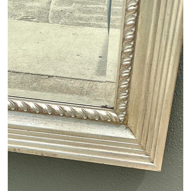 Vintage Carved Wood and Mirrored Glass Mirror For Sale - Image 12 of 12