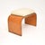 Art Deco Birds Eye Maple and Leather Stool, 1930s For Sale - Image 4 of 11