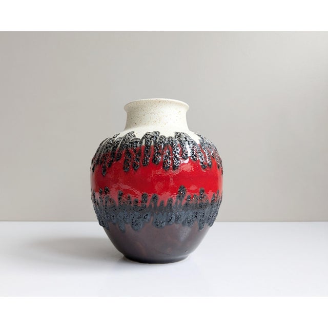 Beige Bay Ceramic Vase from Bay Keramik, Germany, 1970s For Sale - Image 8 of 11