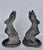 Composition Stone Garden Rabbit Sculptures With Weathered Patina, Pair For Sale In New York - Image 6 of 14