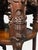 Companion Pair of Late Qing Dynasty–Early Republic Era Cantonese Carved Hardwood Marble-Top Stands For Sale - Image 12 of 14