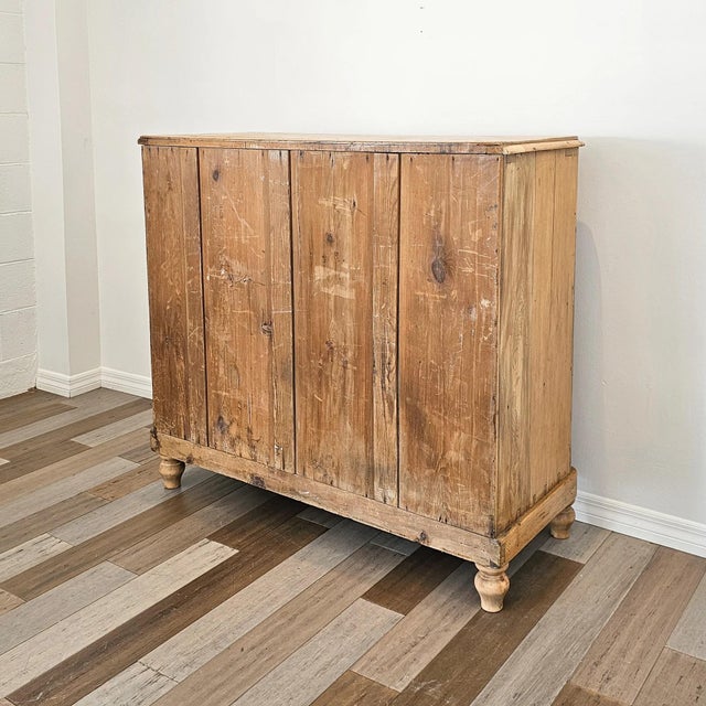 Stately Antique English Pine Chest of Drawers (Dresser) - Circa 1870 For Sale - Image 16 of 17