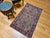 Vintage Persian Kerman Lavar Rug, Hand-Knotted Wool, Floral Pattern, Ivory & Blue, 3x5 For Sale - Image 4 of 12