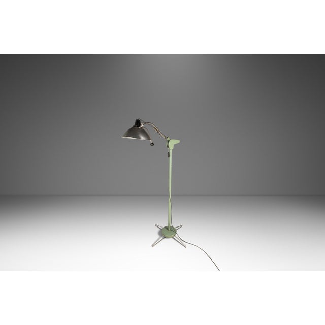 Mid-Century Modern Mid-Century Modern Industrial Patinaed Medical / Surgical 6ft. Floor Lamp by Wilmot Castle, Usa, C. 1960s For Sale - Image 3 of 18