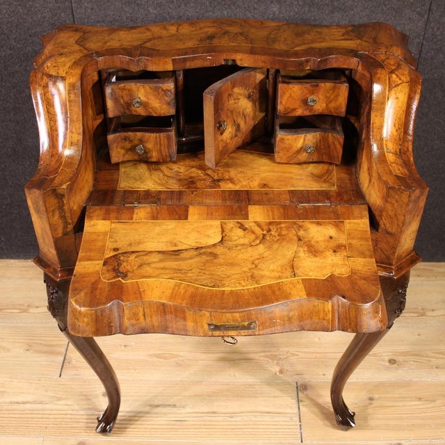 Brown Mid-Century Venetian Bureau, 1950 For Sale - Image 8 of 13