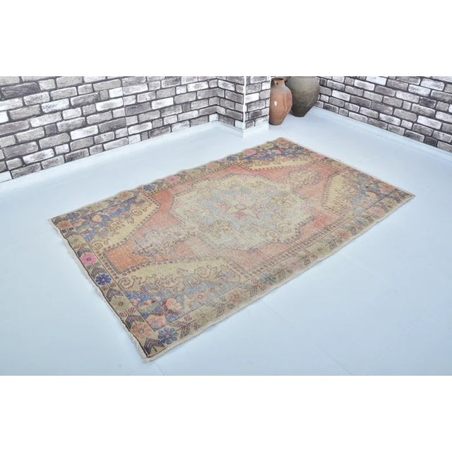 Textile Multicolour Vintage Anatolian Carpet For Sale - Image 7 of 10