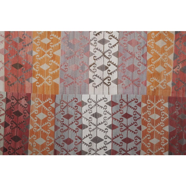 1960s Vintage Turkish Kilim Rug 10'5'' X 10'10'' For Sale In Philadelphia - Image 6 of 12