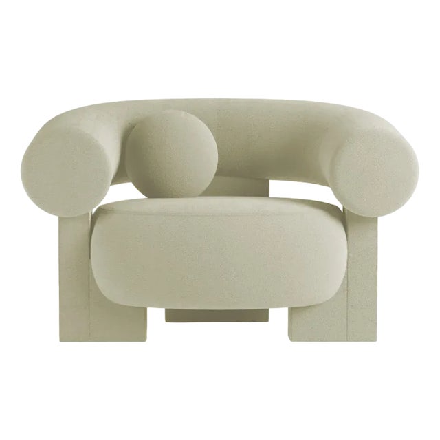 Cassete Armchair in Boucle Beige by Alter Ego for Collector For Sale