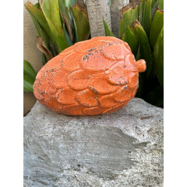 Fantastic Vintage Ceramic Italian Pinecone, Dating to the 1970’s. Large, heavy piece. Beautiful patina on a gorgeous...