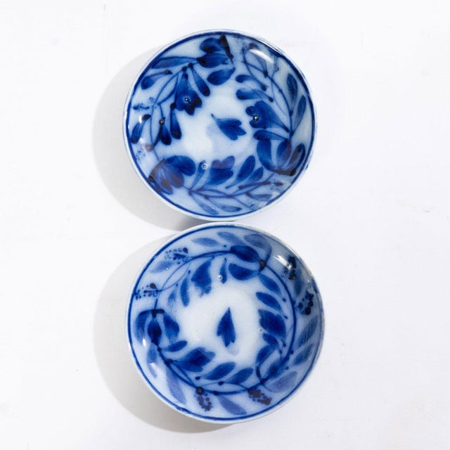 Mid 19th Century Collection of Antique Dutch Flow Blue Spinach Leaf Design China For Sale - Image 16 of 18