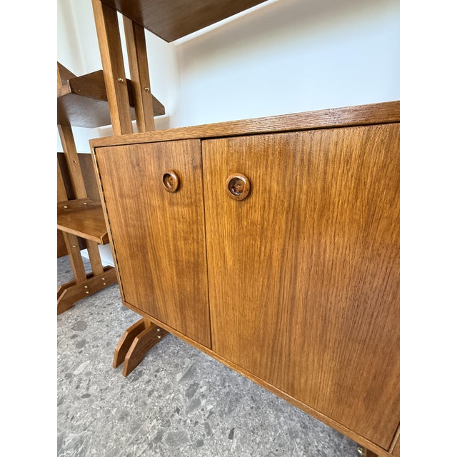 Italian Teak Bookcase, 1960s For Sale - Image 6 of 9