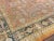 Salmon 1880s Orange Salmon Geometric Tribal antiqueTurkish Decorative Angora Oushak Rug 9'9" X 13'3" Handknotted Wool Carpet For Sale - Image 8 of 8