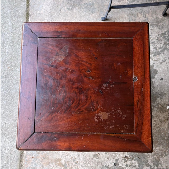 Antique Chinese Qing Dynasty 19thC Chow Tea Table Cracked Ice Motif For Sale - Image 12 of 12