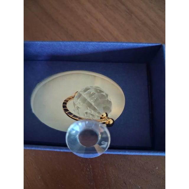 Transparent Swarovski Crystal Memories Mini Globe (Gold Accent), Item Number 199455 For Sale - Image 8 of 8