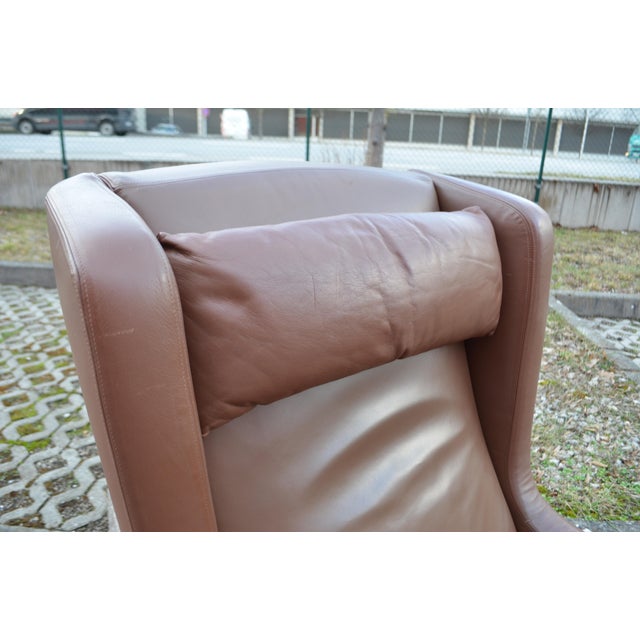 Leather Lounge Highback Chair by Rudolf Glatzel for Kill International, 1960s For Sale - Image 9 of 18